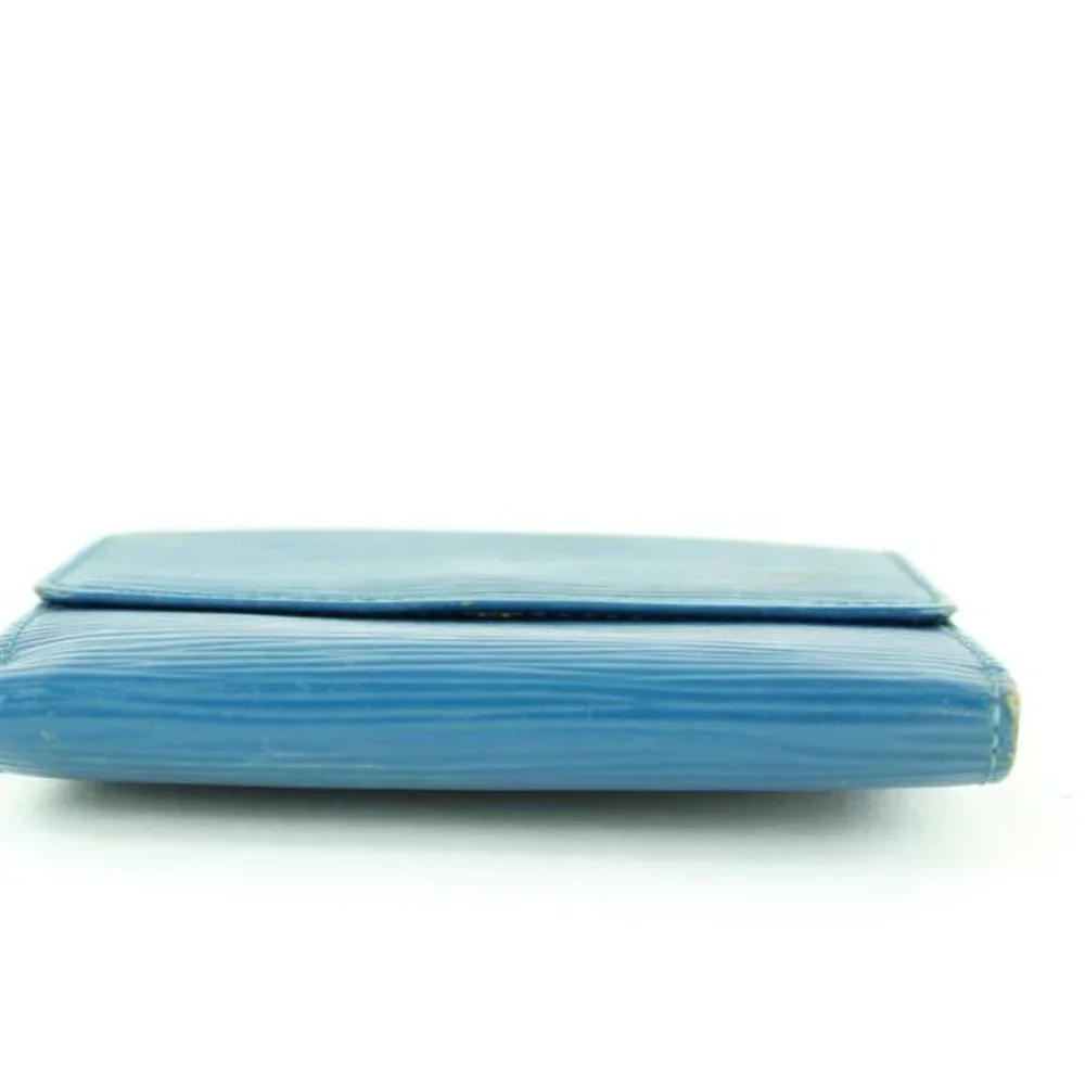 Louis Vuitton Blue Epi Leather Elise Compact